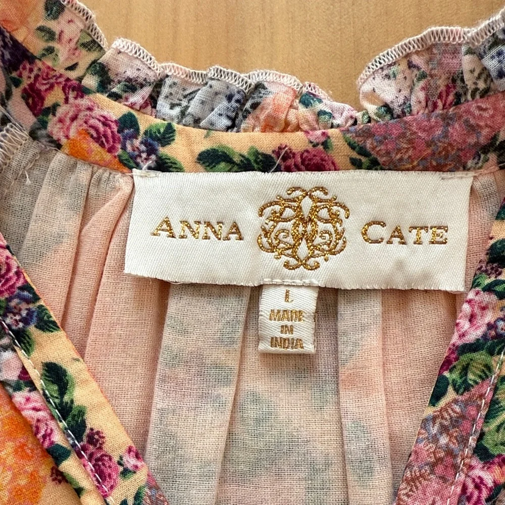 Elegant Floral Maxi Dress in Orange and Purple - Picture 2 of 4